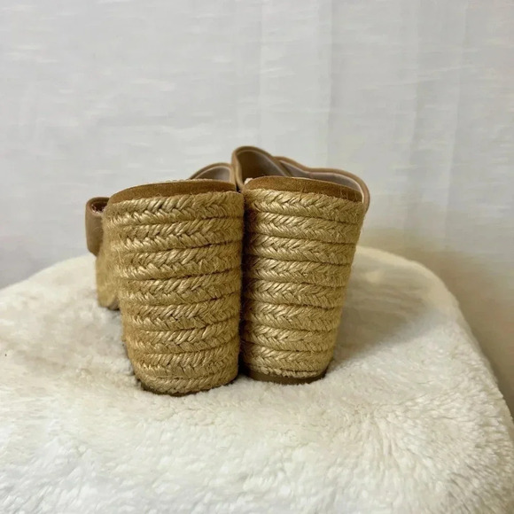 Zara Women’s Crossover Leather Wedge Sandals - Picture 7 of 11